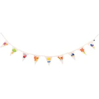 GoKi Fähnchen-Girlande 110 cm unbemalt
