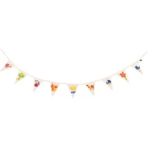GoKi Fähnchen-Girlande 110 cm unbemalt