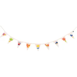 GoKi Fähnchen-Girlande 110 cm unbemalt