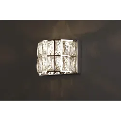 Kristall-Wandleuchte DIAMANTE II
