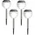 seasonals Solarleuchte Kunststoff Metall 32x12,5 4er Set silber