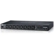 ATEN PE6208G IP-Fernschaltsteckdose, 8 Port, 1HE, 7xC13, 1x C19, 16A, Energiemessung, schwarz