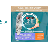 (EUR 6,99/kg) Purina One Coat & Hairball 5 x 1,4 kg (= 7 kg) Huhn für Katzen