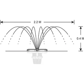 esotec Schwimmender Solar-Fischteichbelüfter Jet Flow 100/10000 101895