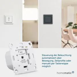 eQ-3 Homematic IP Dimmaktor für Markenschalter – Phasenabschnitt - weiß