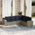 vidaXL Gartensofa-Set 6-tlg. grau Polyrattan