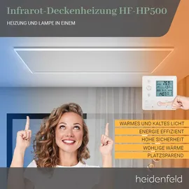 Heidenfeld Infrarot-Deckenheizung HF-HP500 640 W
