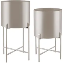 Tectake Pflanzenständer Mine 31 x 56 cm Taupe