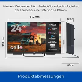 cello 24 Zoll HD LED Smart TV