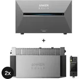 Anker SOLIX Solarbank 3 E2700 Pro + BP2700 Erweiterungsakku - 2er-Set + Smart Meter