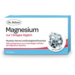 Dr. Böhm® Magnesium nur 1 Dragee täglich - für die tägliche Magnesium-Versorgung in nur einer Tablette