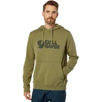 Fjällräven Logo Kapuzenpullover - Light Olive - XL