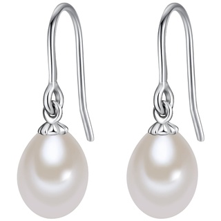 Lulu & Jane Perlen-Ohrhänger Sterling Silber Süßwasser-Zuchtperle in 24,6 mm Damen 