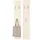 Vladon Garderobenpaneel Vladon 24 x 140 x 2 cm Creme Hochglanz