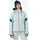 Rossignol Strawpile Damen Kapuzenjacke hellgrau/blau - XXL