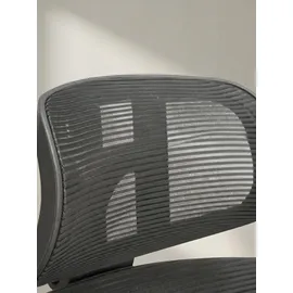 KADIMA DESIGN Bürostuhl Mesh Schwarz-Silber