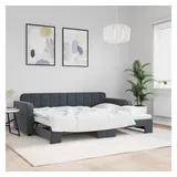 vidaXL Tagesbett 80 x 200 cm Dunkelgrau