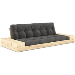 Karup Design - Base Schlafsofa mit Aufbewahrung, Kiefer klar lackiert / charcoal