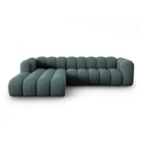 Micadoni Ecksofa Lupine, modular 4-Sitzer blau