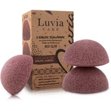 Luvia Cosmetics Konjac Schwamm Set Red Clay«,