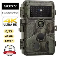 Wildkamera / Sony Sensor /48MP 1296P H.264 Video mit Klarer 30M No Glow Infrarot