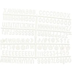 Securit® Buchstaben-Set für Buchstabentafeln 40x60cm und 60x80cm, 256 Acrylbuchstaben, Zahlen und Symbole