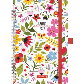 Baier & Schneider Familienplaner A5 Flowers 2027
