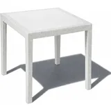 Mojawo Gartentisch 79 x 79 x 72 cm Weiß
