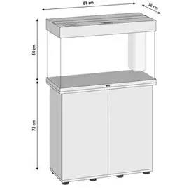 juwel® aquarium Rio 125 Aquariumkombination mit Unterschrank weiß