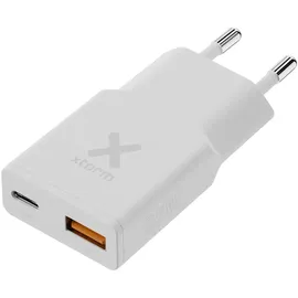 Xtorm Go2 SlimLine Wand-Ladegerät 25W 1x USB-C/ 1x USB-A weiß