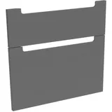 evineo ineo5 Auszugsfront für Unterschrank 80 cm, für Hafele-Auszugssystem, mit 2 Auszügen, mit Griffmulden, BL000020,