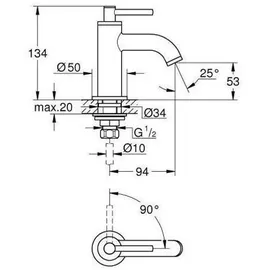 Grohe Atrio Standventil Chrom