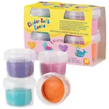 Feuchtmann Knete Mini Sparkle Glitter 4 x 80 g