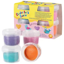 Feuchtmann Knete Mini Sparkle Glitter 4 x 80 g