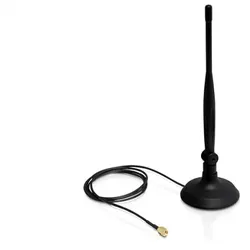 Delock SMA WLAN Antenna with Magnetic Stand and Flexible Joint 4 dBi