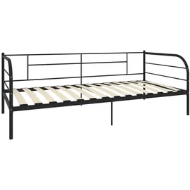 vidaXL Tagesbett-Rahmen Schwarz Metall 90×200 cm