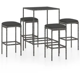 vidaXL Gartenbar-Set 5-tlg. Grau