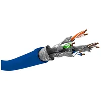 goobay CAT 7A Netzwerkkabel, S/FTP PiMF blau
