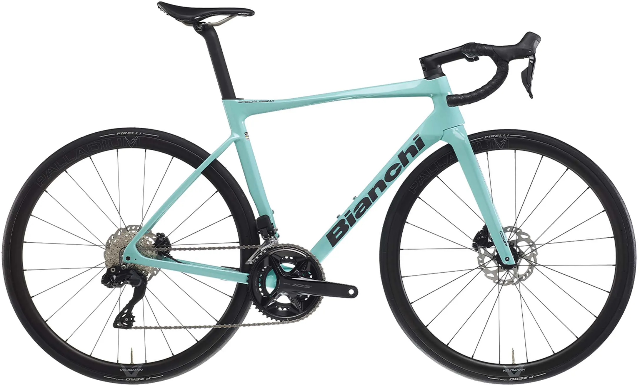 Bianchi Specialissima Comp Ultegra Di2 2x12-fach - Carbon Rennrad 2024 | celeste - 55 cm