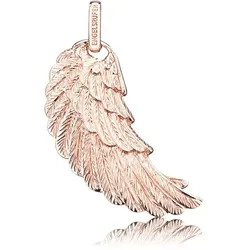 Flügel-Anhänger ENGELSRUFER "Where the angels fly, FLÜGEL DETAILLIERT ROSÈ PLATED, ERW-R" Gr. M, rosa (silber, 925, roségoldfarben), Schmuckanhänger, Damen, M, Silber 925 (Sterlingsilber), 2,85 g