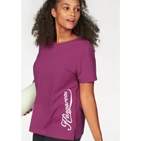 KangaROOS T-Shirt, Kurzarm, figurumspielend, unifarben, Rundhalsausschnitt, casual, pink