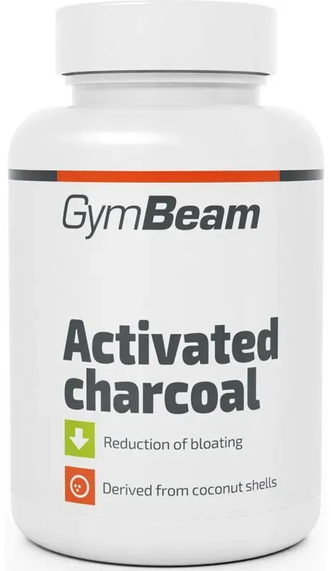 GymBeam Activated Charcoal Unterstützung der Verdauung 60 KAP