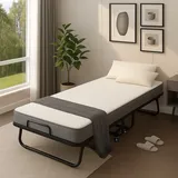 Klappbett Erwachsene Gästebett Klappbar mit 13 cm Dicke Matratze 200x90x46cm