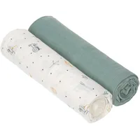 Lässig Mulltücher Heavenly Soft Swaddle XL 120 x 120 cm 2 St. garden explorer traktor