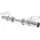 Gorilla Sports GORILLA SPORTS® Kurzhantelstange - Olympia, Ø 50mm, Einzeln, mit 2 Federverschlüssen, bis 136kg Belastbar, rutschfest, Griff gerändelt, aus Chrom, Silber - Hantelstange, Kurzhantel, Hantelgriffe