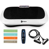 LifePro Waver Vibrationsplatte – Vibration Plate Trainingsgerät Für Lymphdrainage Muskelaktivierung & Ganzkörpertraining Inklusive 2 Loop-Bänder 4 Widerstandsbänder Fernbedienung Weiß