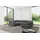 altdecor Wohnlandschaft modulares Sofa Birno-U1 - 285x190x70 cm Dunkelgrau Cord