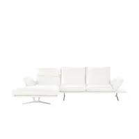 KOINOR Ecksofa Echtleder Francis ¦ weiß ¦ Maße (cm): B: 314 H: 93 T: 159