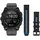 Garmin D2TM Mach 2 BT 51 mm Titaniumgehäuse Carbon Grau Sportarmband schwarz M