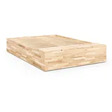 Karup Design Basement Bed, Stauraumbett, Bett optional mit oder ohne Sitzbank«, Bett mit integriertem Stauraum, inkl Lattenrost, FSC®zertifiert